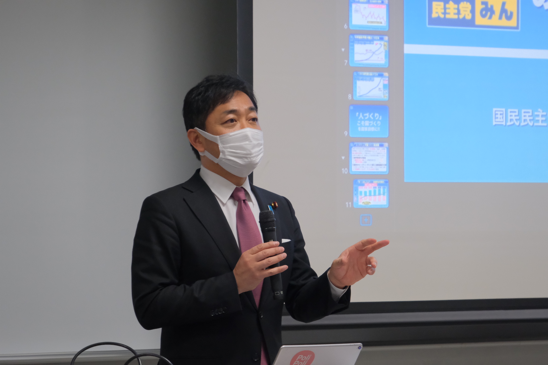 【大阪】「自分以外の誰かのために頑張ることができるリーダーになってほしい」玉木代表が模擬選挙に参加