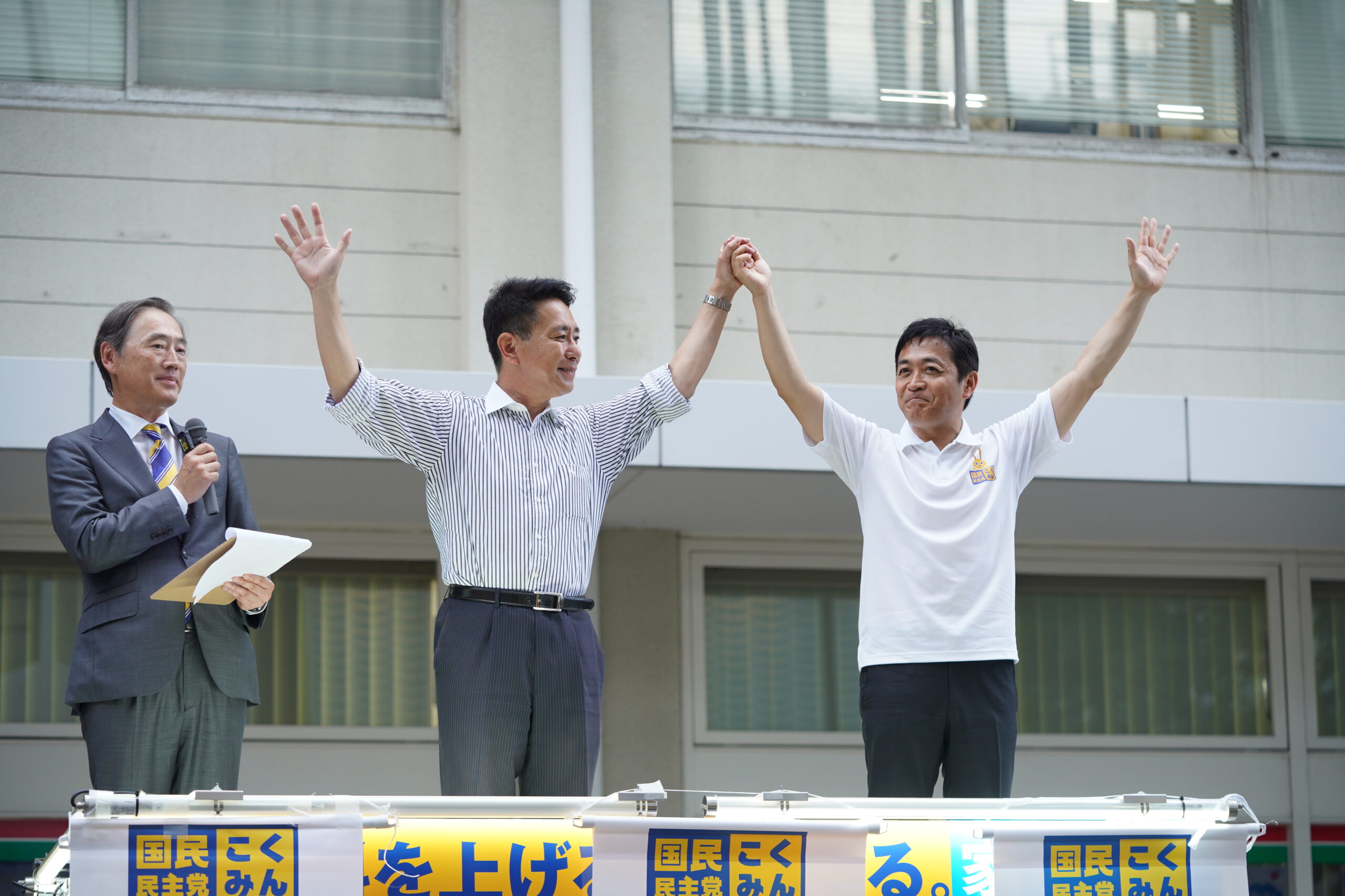 【代表選・香川】玉木・前原両候補が高松三越前で街頭演説