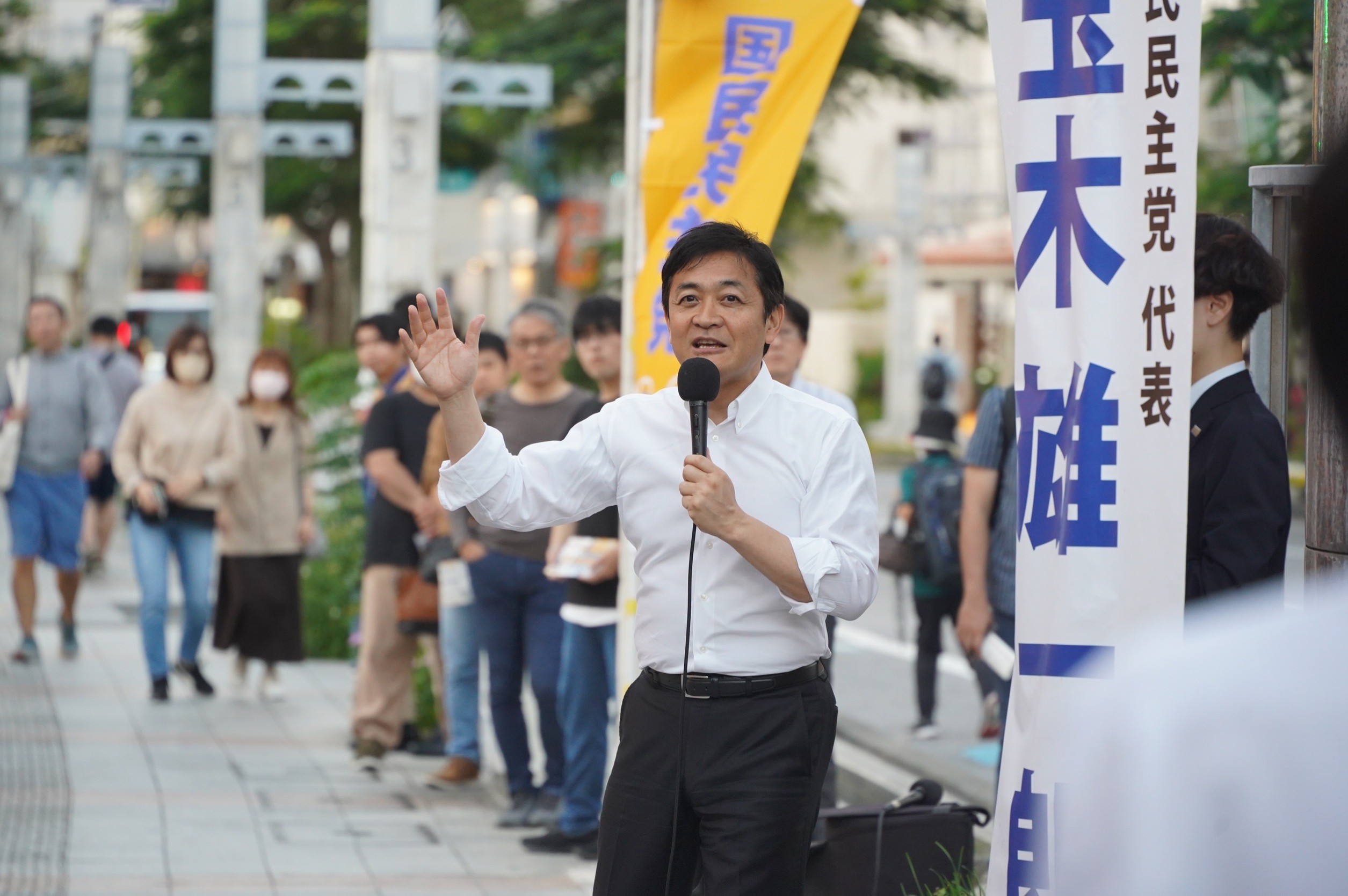 【沖縄】「沖縄のための政治を実現していきたい」玉木代表が1年ぶりに那覇市で演説
