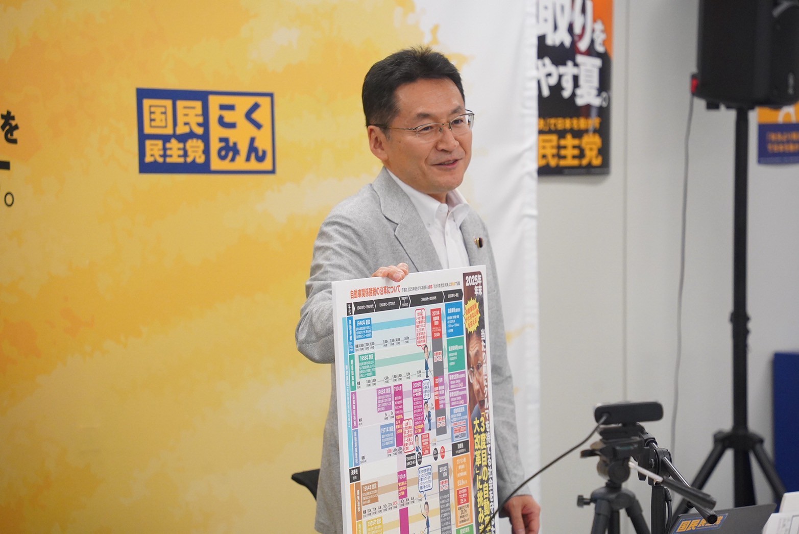 【党員】礒﨑議員との「自動車関係諸税」に関する懇談会を開催