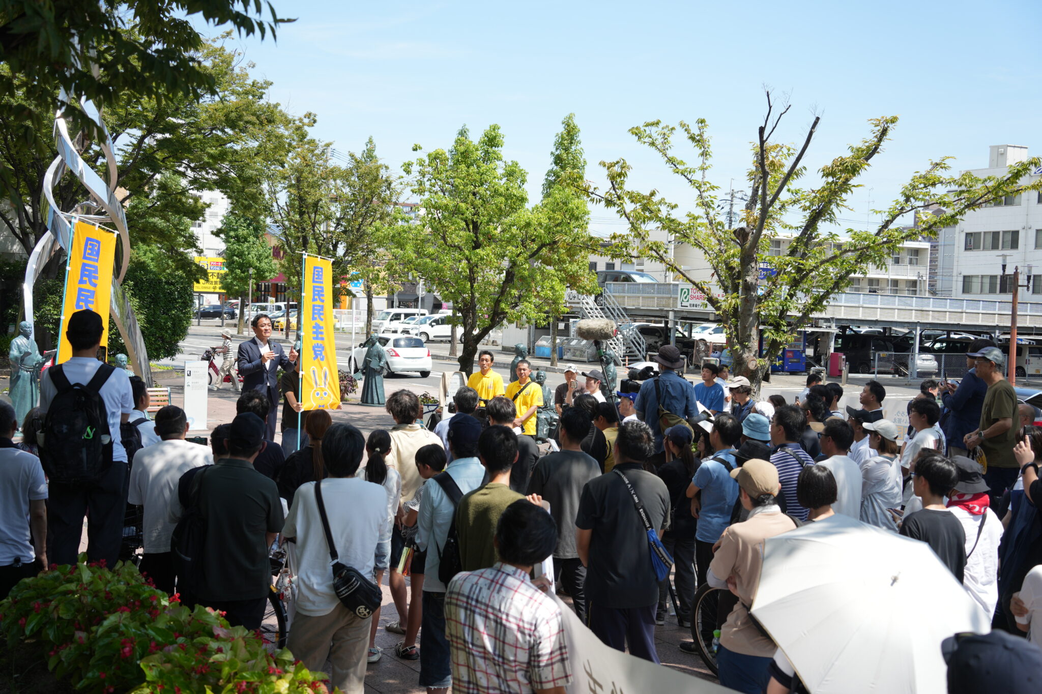 【佐賀】「具体的な政策で政治を前に進める」玉木代表が佐賀市内で演説