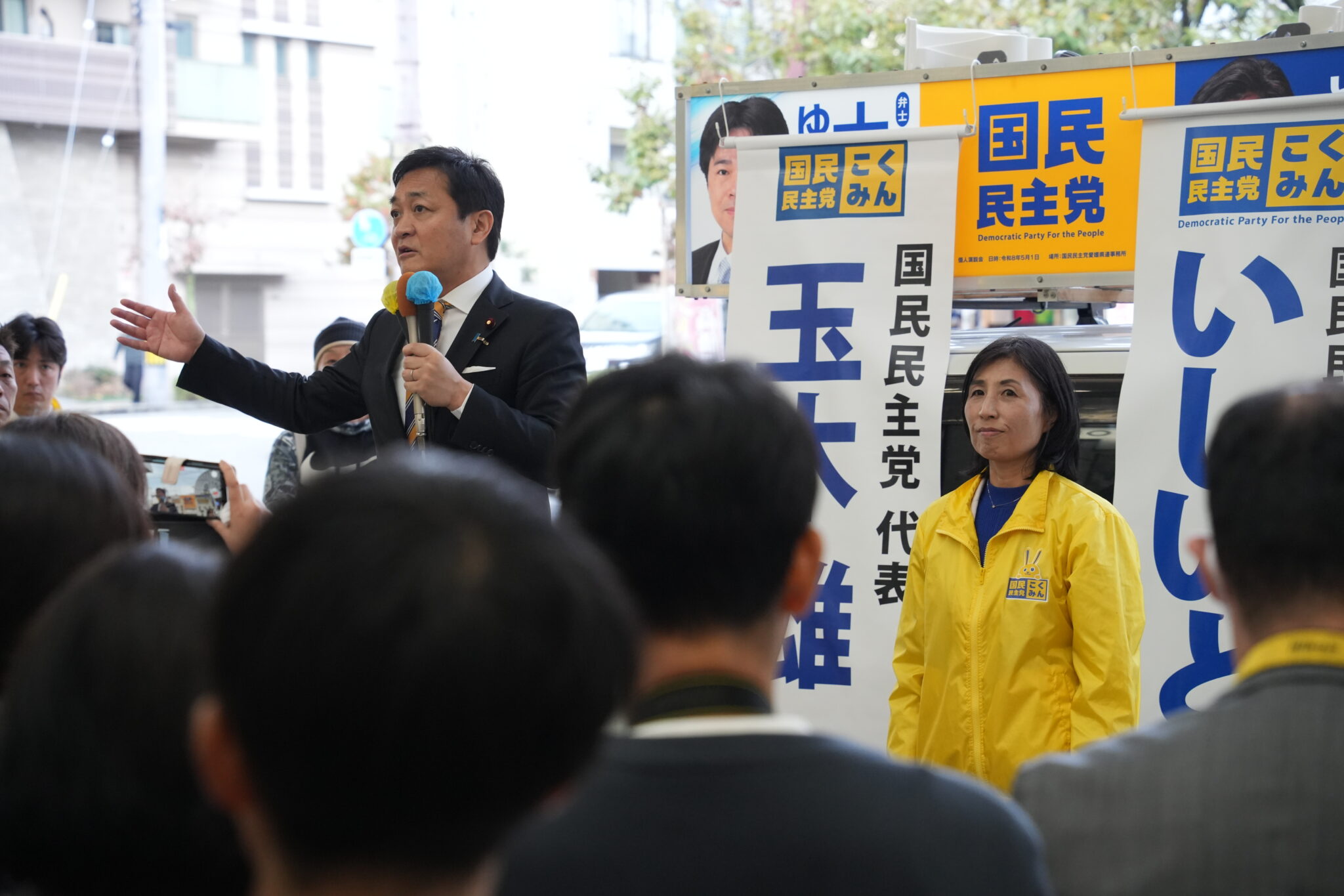 【愛媛】「半世紀変わらなかった政策を動かしたのは、国民一人ひとりの一票」玉木代表が全国キャラバンで講演