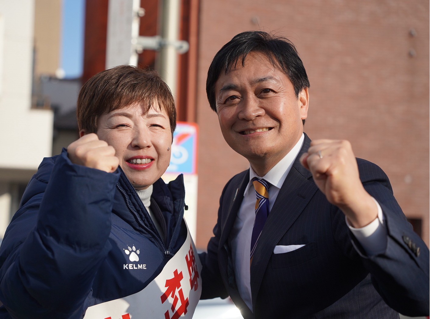 【岐阜2区】「経済政策が間違った方向に行かないよう導けるのは国民民主党だけだ」野村美穂候補が玉木代表と街頭演説