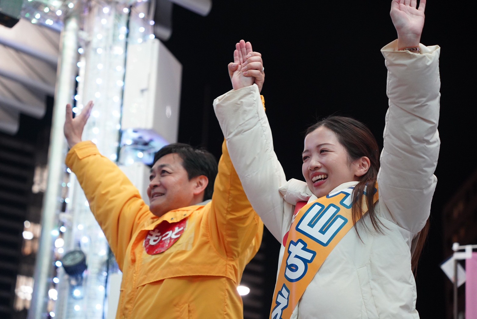 【神奈川2区】「生活のリアルな痛みを知って、それをひとつずつなくしていく政治を実現する」片山ちえ候補が玉木代表と街頭演説